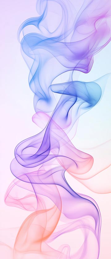 Swirling pastel smoke trails on a gradient background